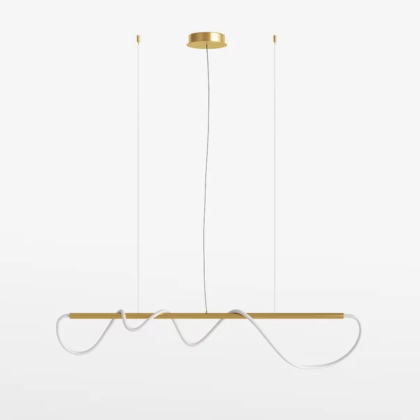 Pendul Maytoni Tau auriu/alb LED picture - 2