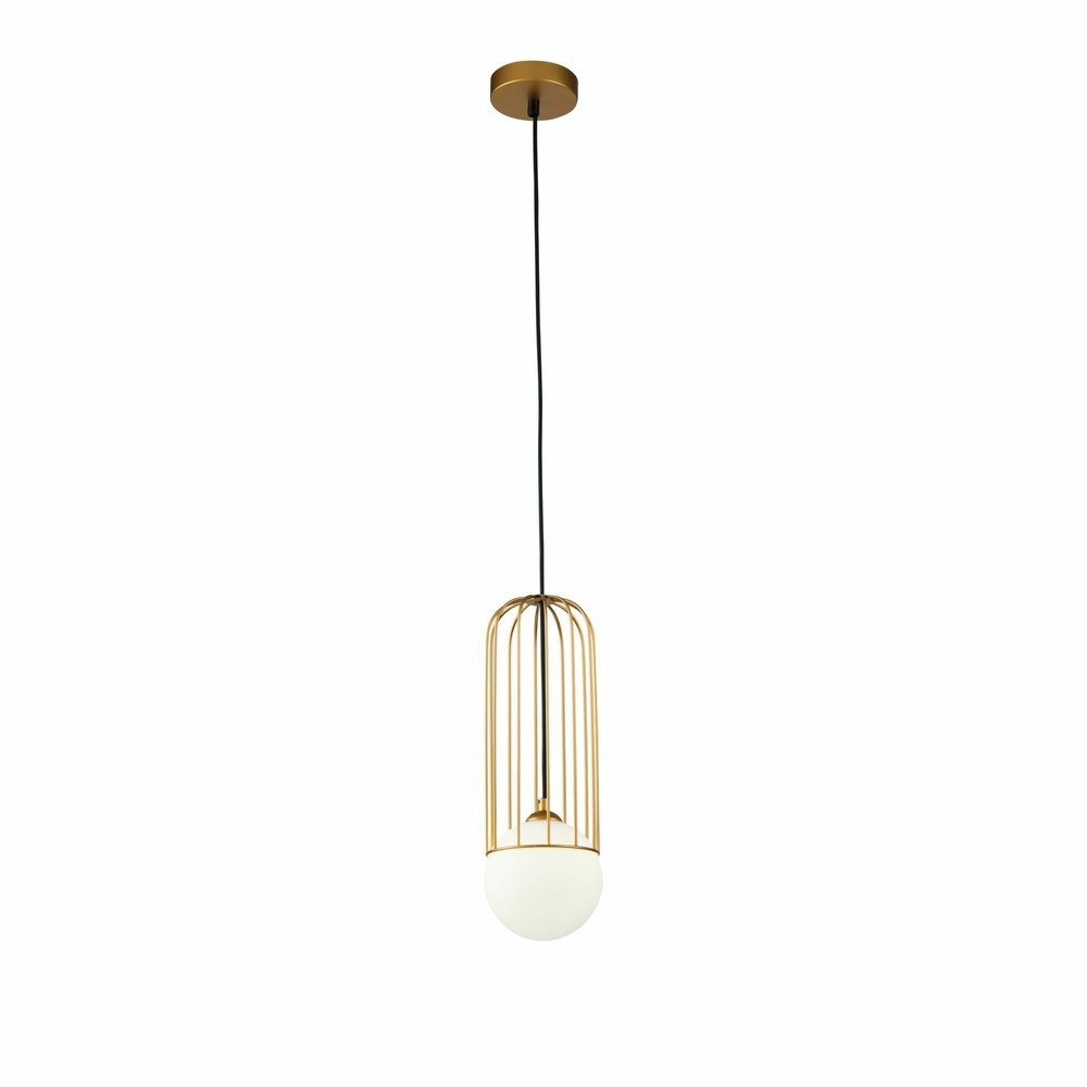 Pendul Maytoni Telford auriu/alb 1 bec 17.5 x 17.5 cm