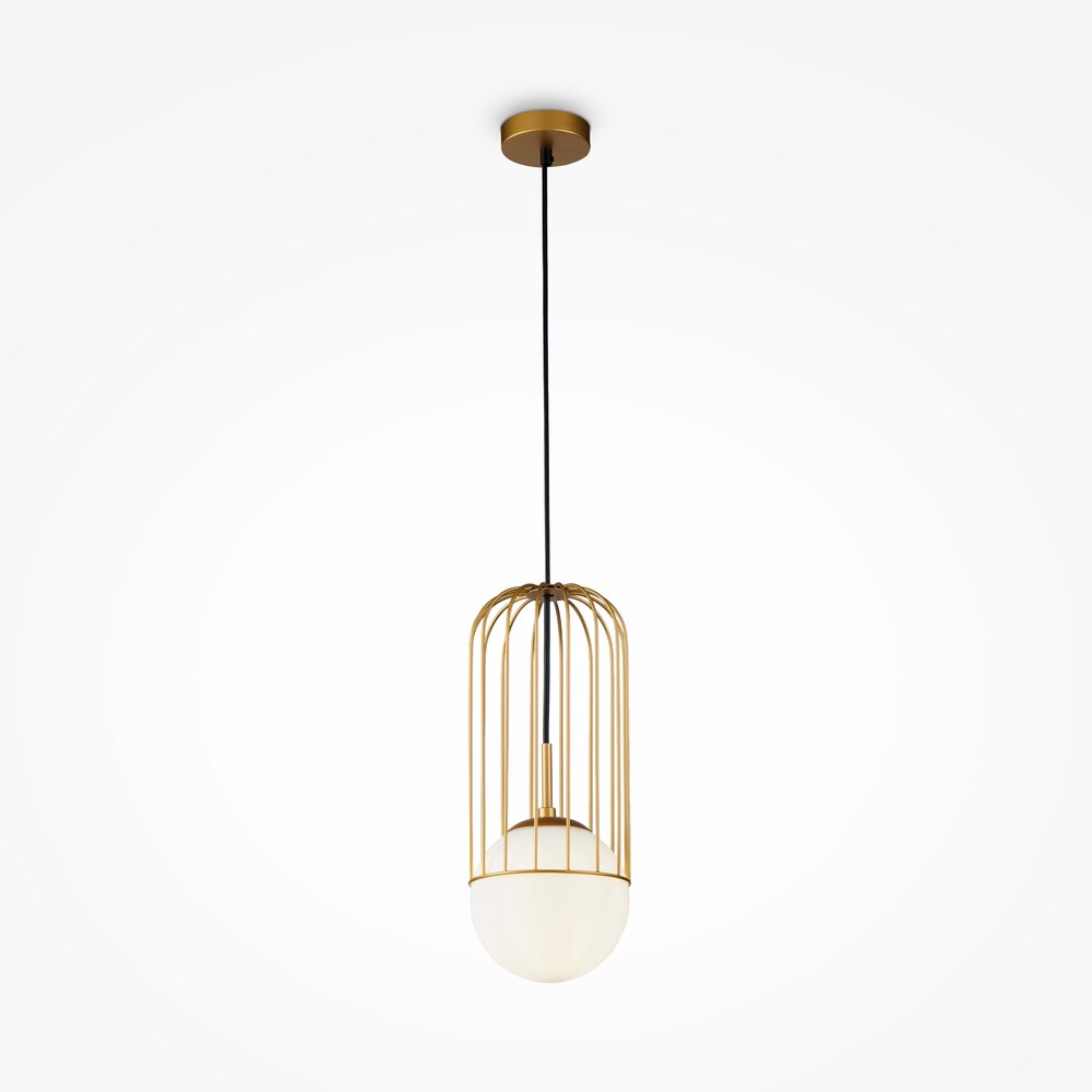 Pendul Maytoni Telford auriu/alb 1 bec 21 x 53 cm