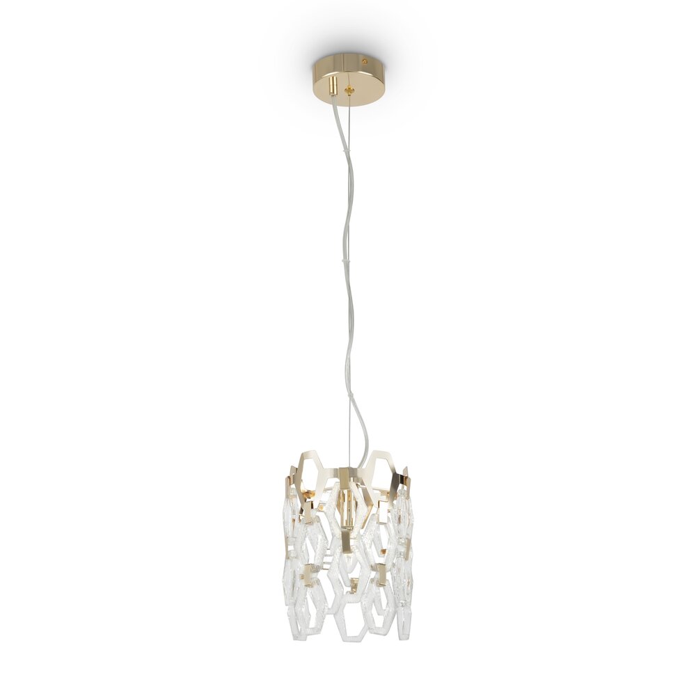 Pendul Maytoni Tissage auriu/transparent 1 bec