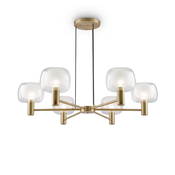 Pendul Maytoni Vision auriu/transparent 6 becuri picture - 2