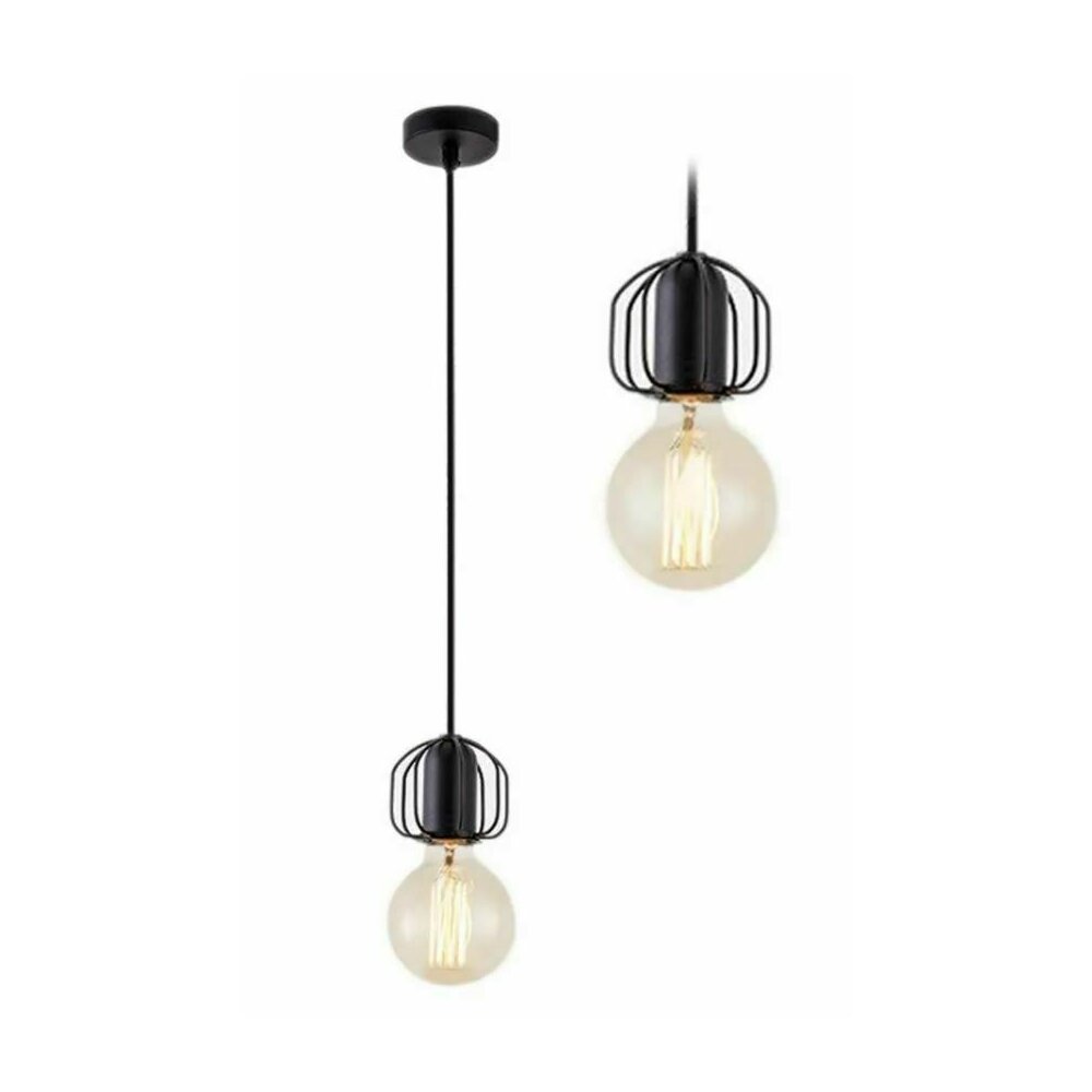 Pendul negru industrial fasung cu spite vizibil Rea APP591-1CP neakaisa.ro