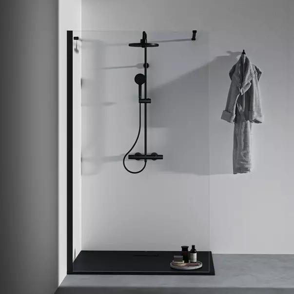 Perete lateral 120 cm negru mat Ideal Standard Connect 2 picture - 3