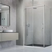 Perete lateral dreapta Radaway Idea KDJ 100 cm finisaj nichel periat-transparent sticla 6 mm