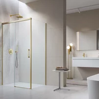 Perete lateral dreapta Radaway Idea KDJ 120 cm auriu periat-transparent sticla 6 mm