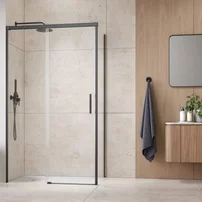 Perete lateral dreapta Radaway Idea KDJ 90 cm finisaj GunMetal periat-transparent sticla 6 mm