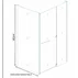 Perete lateral fix Inter Ceramic 50 cm sticla transparenta 8 mm crom lucios picture - 2