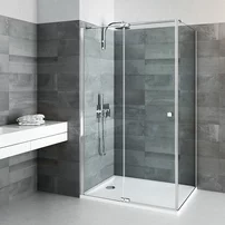 Perete lateral fix Roth Belita Elegant Neo 100 cm sticla 8 mm crom