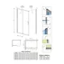 Perete lateral Radaway Alienta 90 cm negru-transparent sticla 5 mm picture - 4