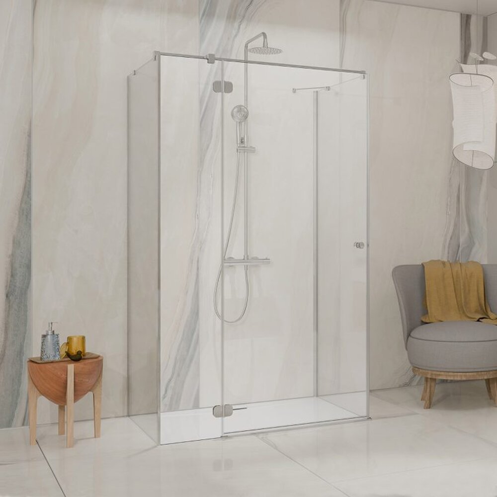 Perete lateral Radaway Torrenta KDJ S1 100 cm crom-transparent sticla 6 mm