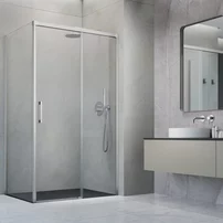Perete lateral stanga Radaway Idea KDJ 70 cm finisaj nichel periat-transparent sticla 6 mm