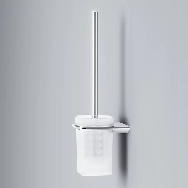 Perie WC cu suport AM.PM Inspire 2.0 crom-sticla mata picture - 5