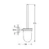 Perie WC Grohe BauCosmopolitan crom lucios picture - 3
