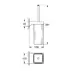 Perie WC Grohe Selection Cube crom lucios picture - 3