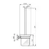 Perie WC Ideal Standard IOM negru mat picture - 3