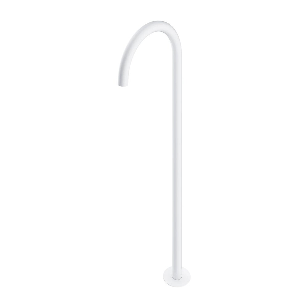 Pipa cada freestanding Omnires Y finisaj alb mat 24.5 cm