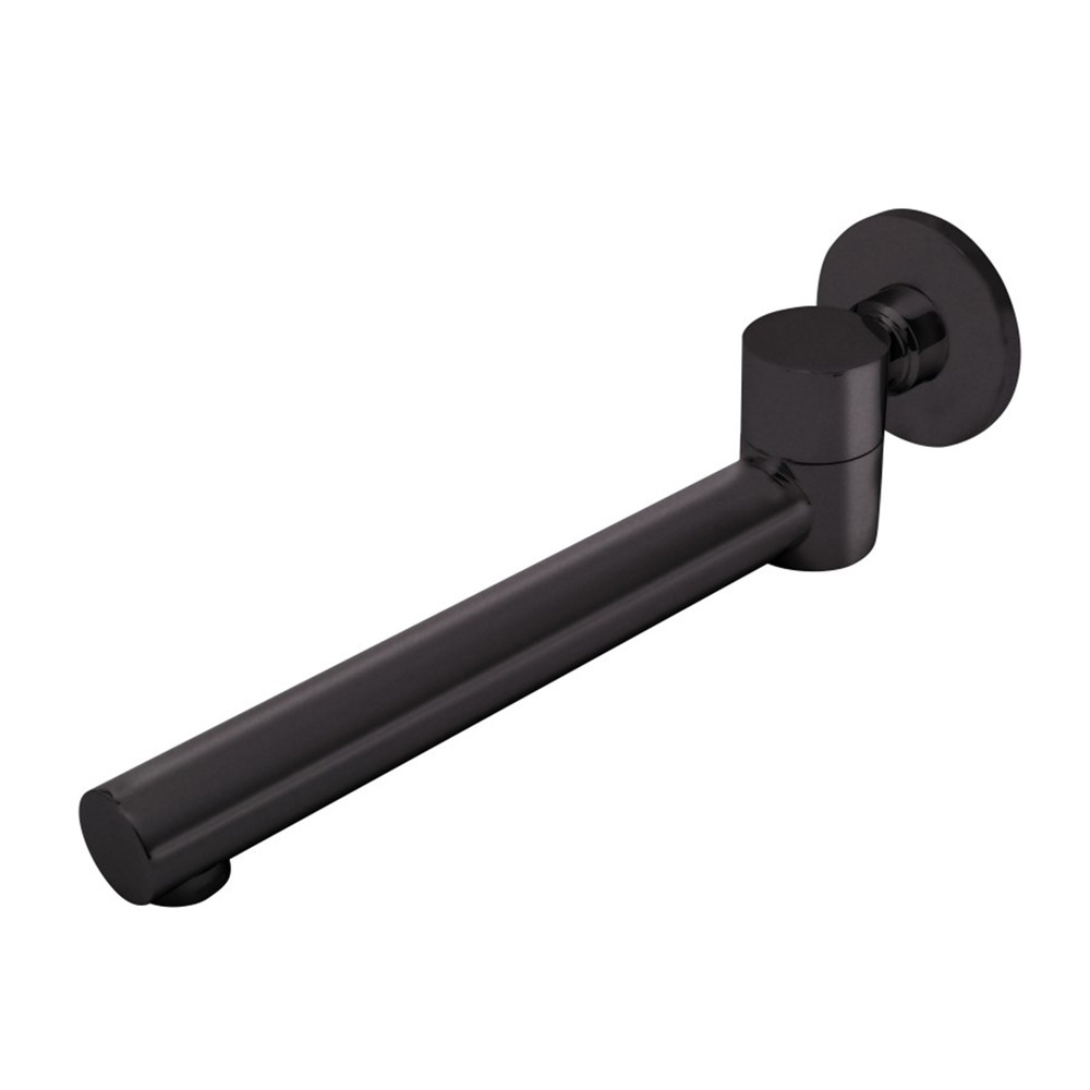Pipa cada mobila FDesign Inula design rotund negru mat 25 cm
