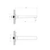 Pipa cada Omnires Contour finisaj antracit periat 21 cm picture - 2