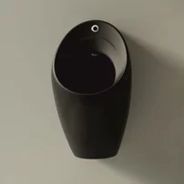 Pisoar cu alimentare ascunsa Inter Ceramic si actionare electronica negru mat