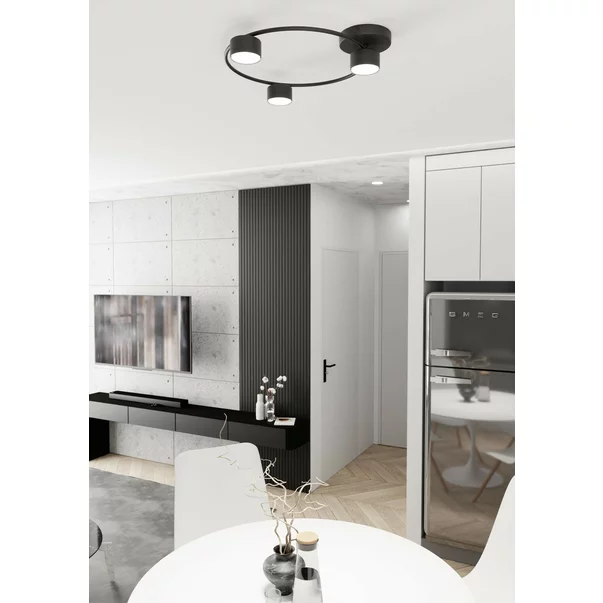 Plafoniera Emibig Lucio 3 BL negru mat GX53 picture - 4