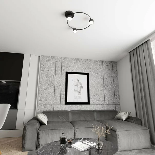 Plafoniera Emibig Lucio 3 BL negru mat GX53 picture - 6