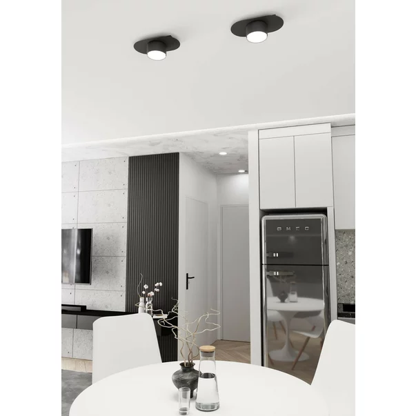 Plafoniera Emibig Stilo 1 BL negru mat LED GX53 picture - 2