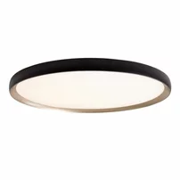 Plafoniera Maxlight Vik LED 3000K finisaj negru-auriu 48 cm