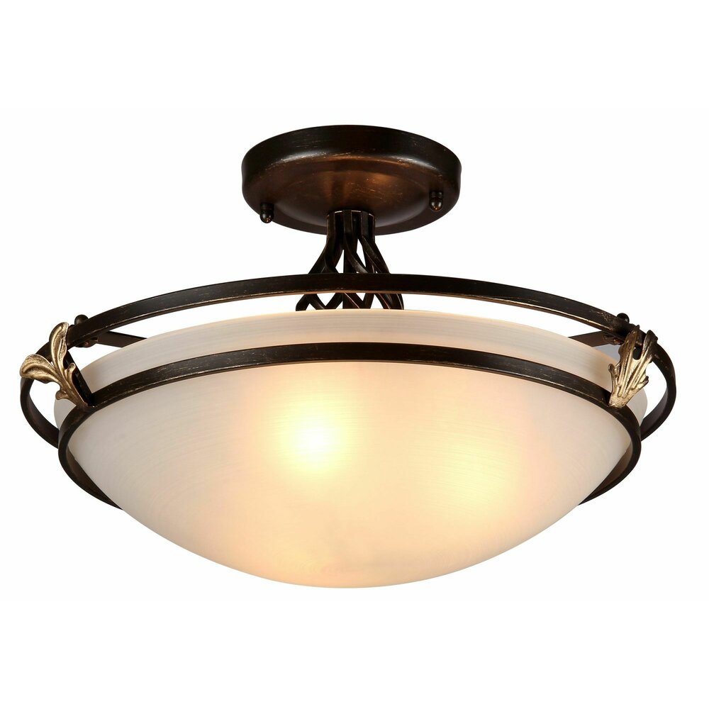Plafoniera Maytoni Combinare bronz/alb 3 becuri