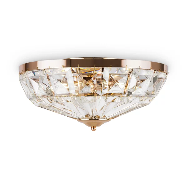 Plafoniera Maytoni Facet auriu/transparent 4 becuri picture - 2