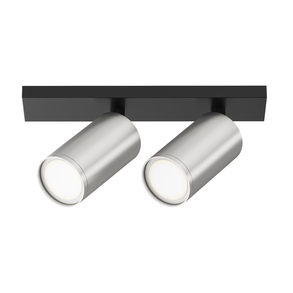 Plafoniera Maytoni FOCUS S negru/argintiu 2 becuri