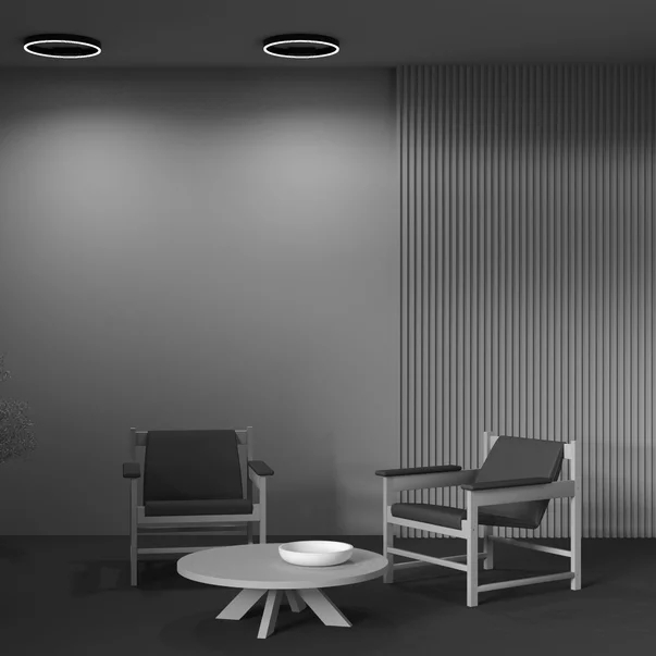 Plafoniera Maytoni Rim negru LED 9 x 48 cm picture - 5