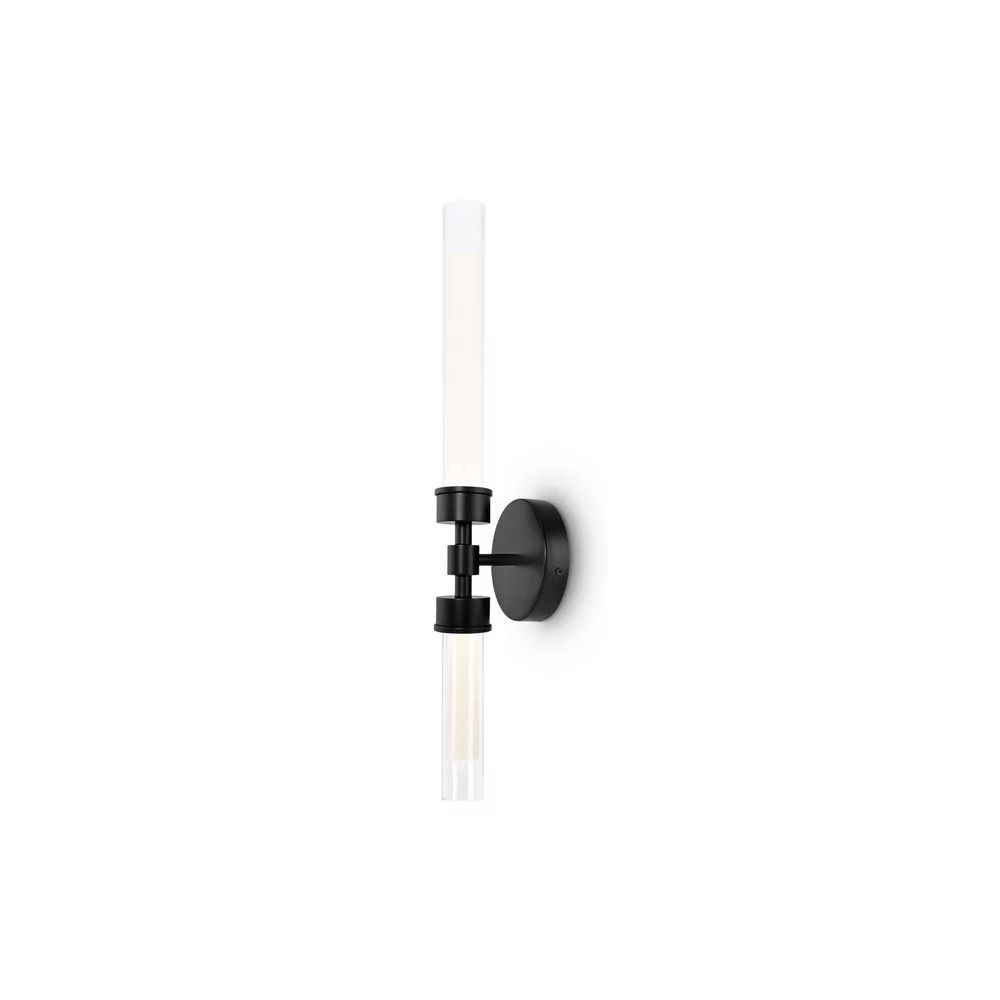 Aplica Maytoni Stelo negru/transparent LED x 2