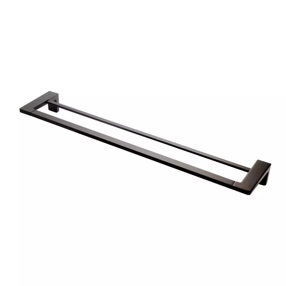 Bara dubla portprosop FDesign Piazza 60 cm negru mat