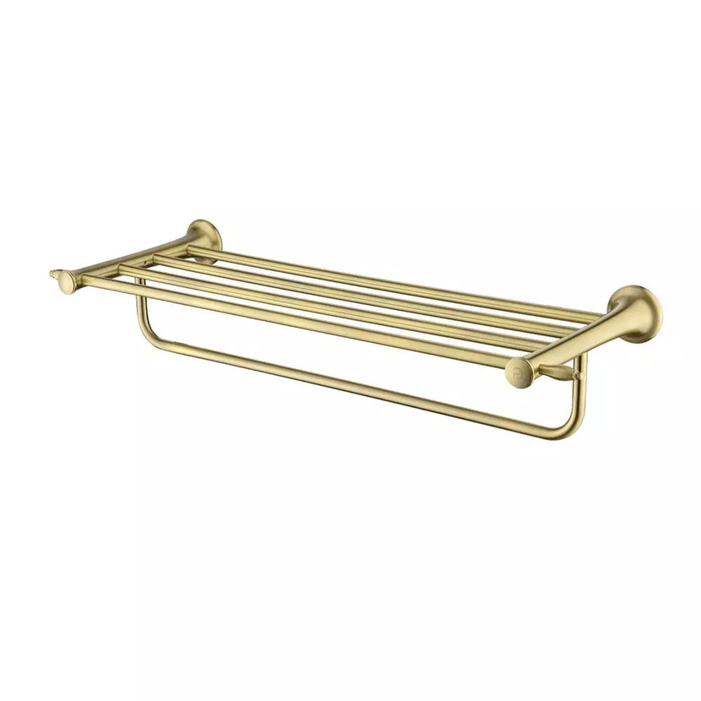 Bara portprosop cu raft FDesign Lacrima 60 cm bronz periat