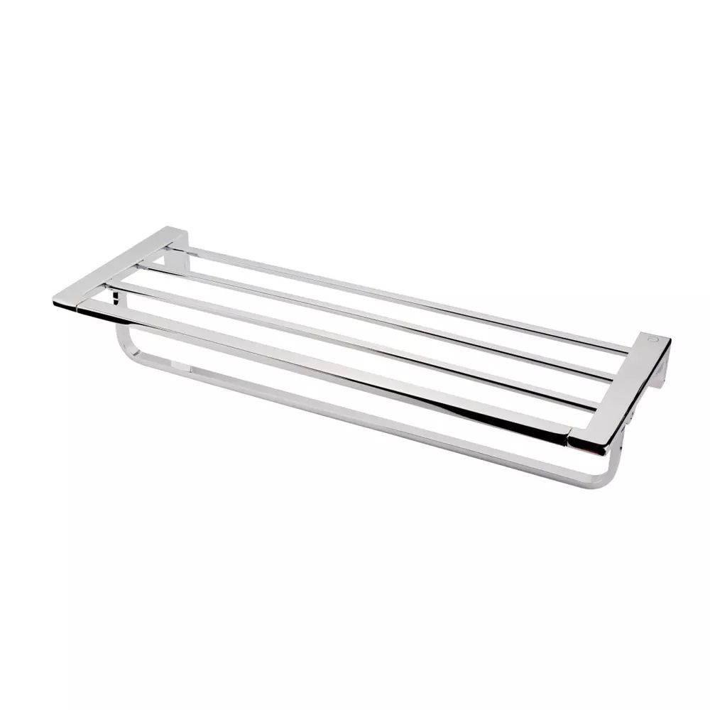 Bara portprosop cu raft FDesign Piazza 60 cm crom lucios