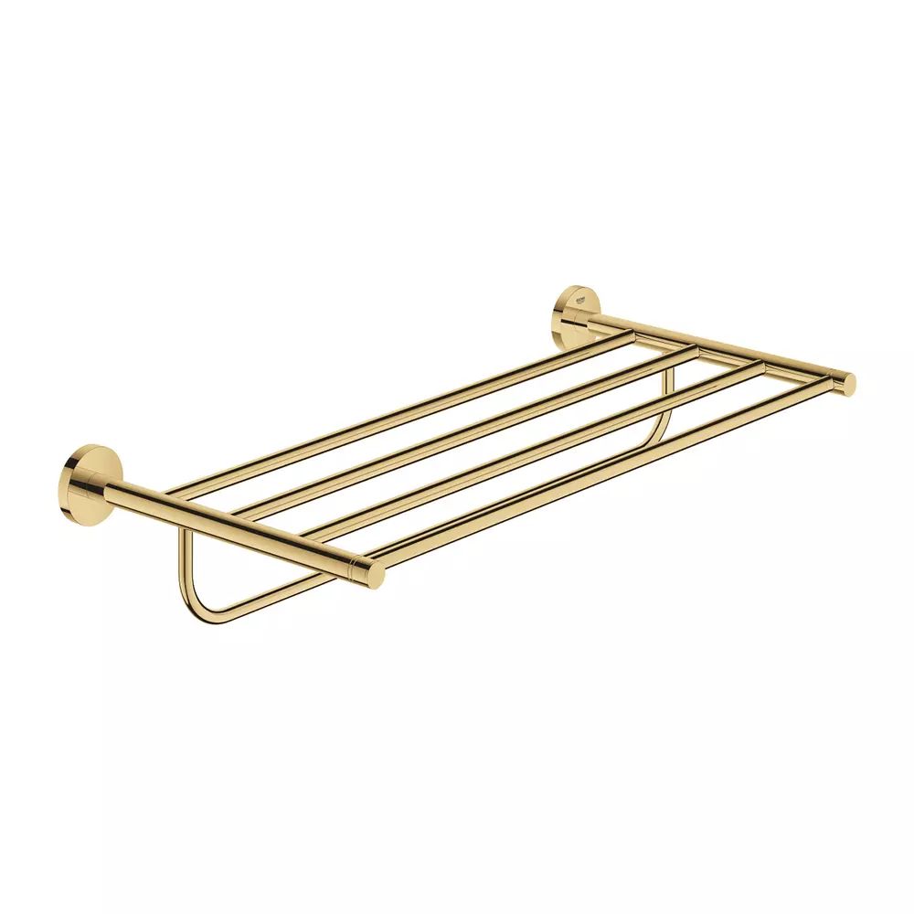 Bara portprosop cu suport Grohe Essentials 60 cm auriu lucios Cool Sunrise