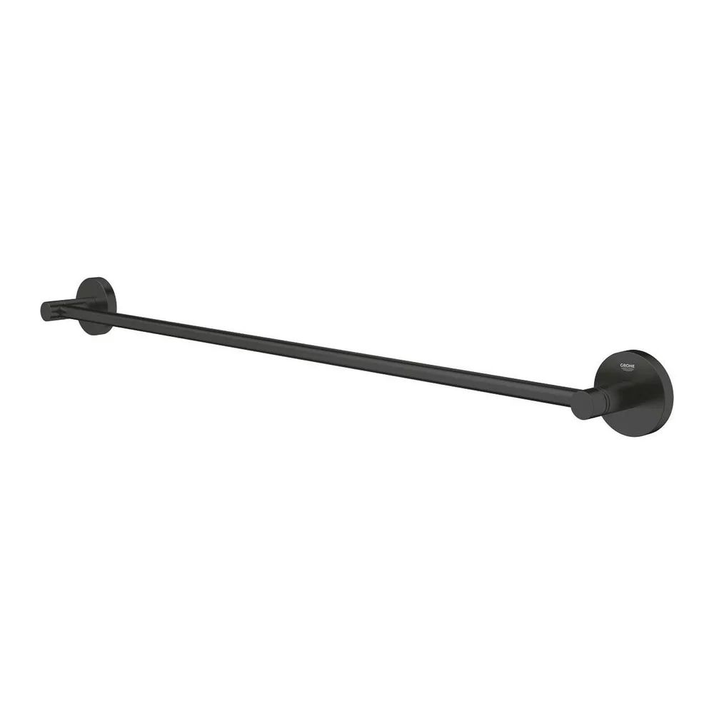 Bara portprosop negru mat Grohe Essentials 60 cm