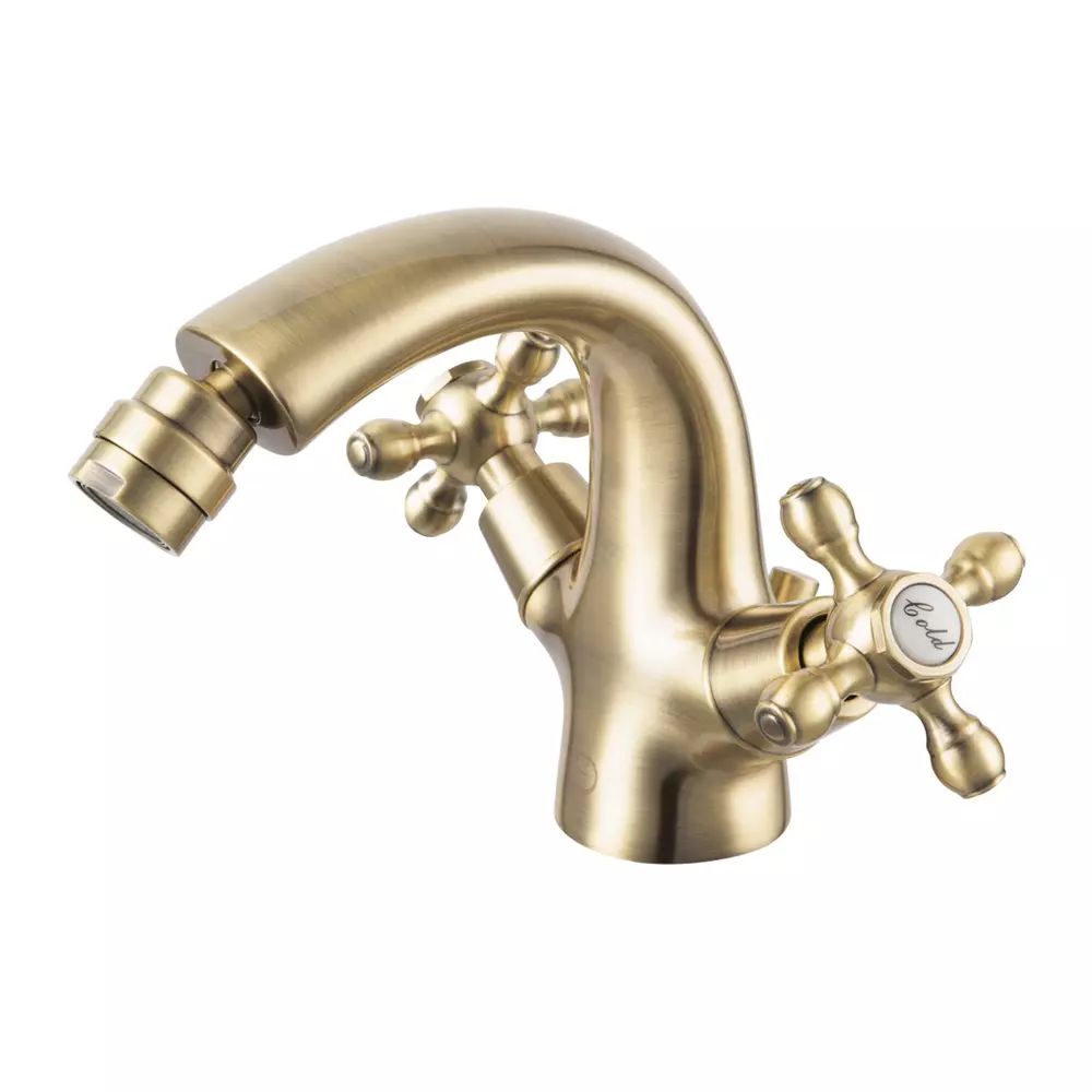 Baterie bideu FDesign Lacrima dubla comanda bronz periat