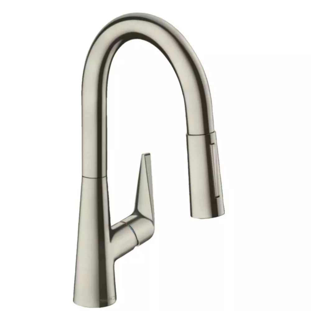 Baterie bucatarie cu dus extractibil crom periat Hansgrohe Talis M51 160 sBox cu 2 jeturi