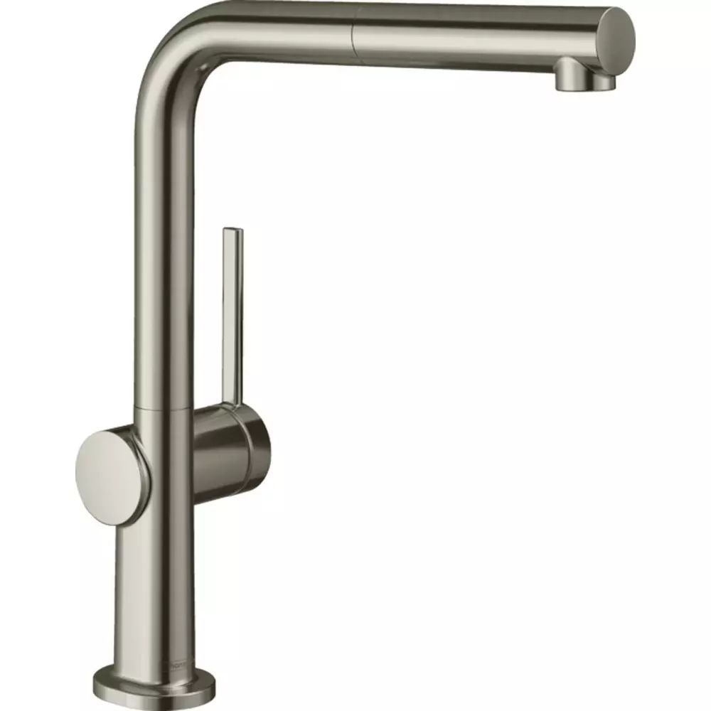 Baterie bucatarie cu dus extractibil Hansgrohe Talis M54 270 cu 1 jet pentru incalzitoare cu presiune scazuta finisaj otel inoxidabil
