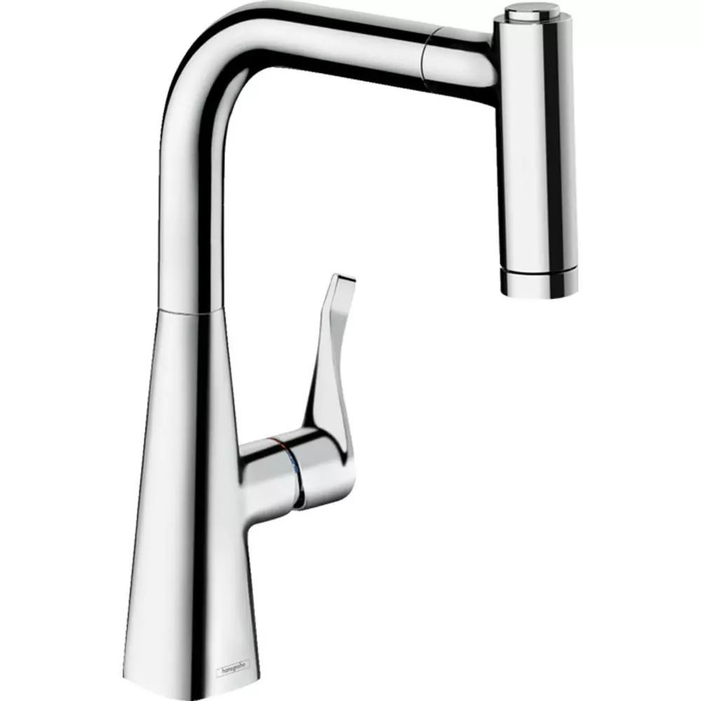 Baterie bucatarie cu dus extractibil Hansgrohe Metris M71 220 cu 2 jeturi