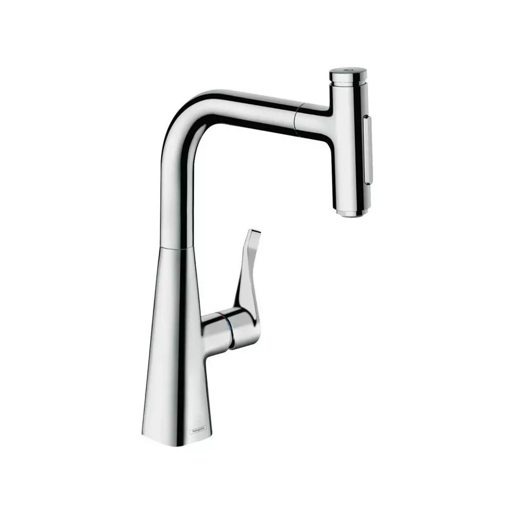 Baterie bucatarie cu dus extractibil Hansgrohe Metris Select M71 240 cu 2 jeturi fara sBox