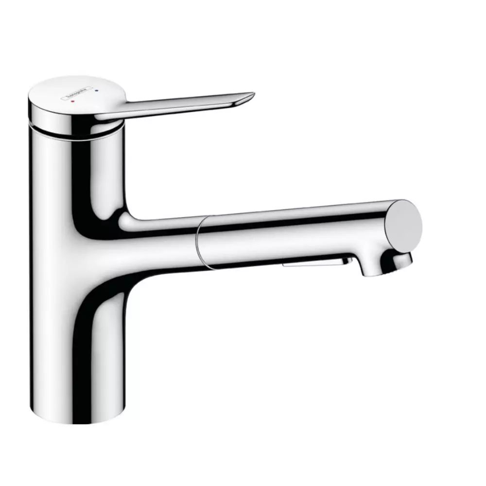 Baterie bucatarie cu dus extractibil Hansgrohe Zesis M33 150 sBox cu 2 jeturi