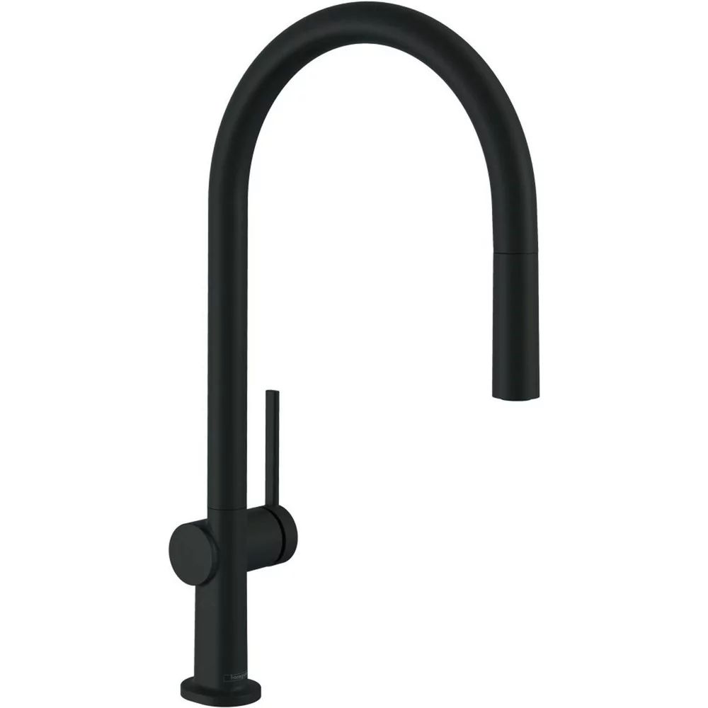 Baterie bucatarie cu dus extractibil negru mat Hansgrohe Talis M54 210 sBox cu 1 jet