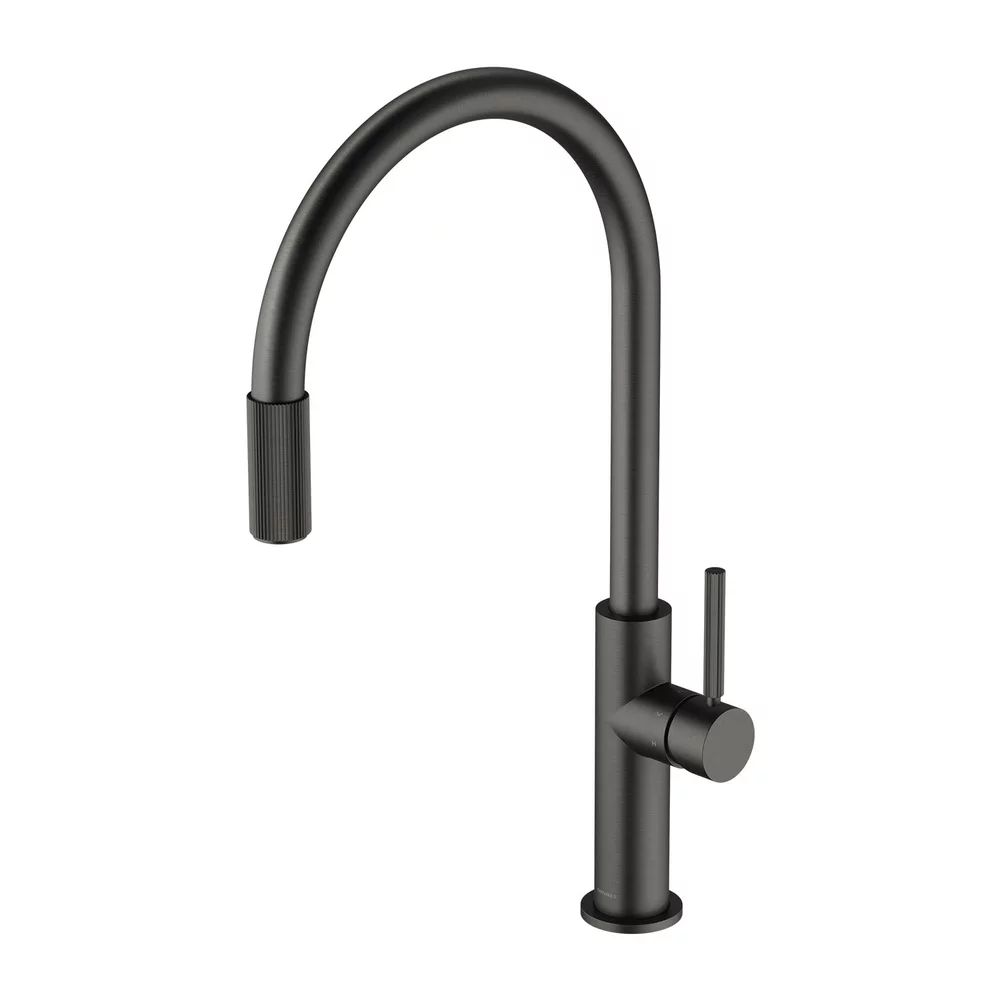 Baterie bucatarie cu sistem filtrare D1 grafit Omnires Switch cu 3 cai, pentru apa filtrata