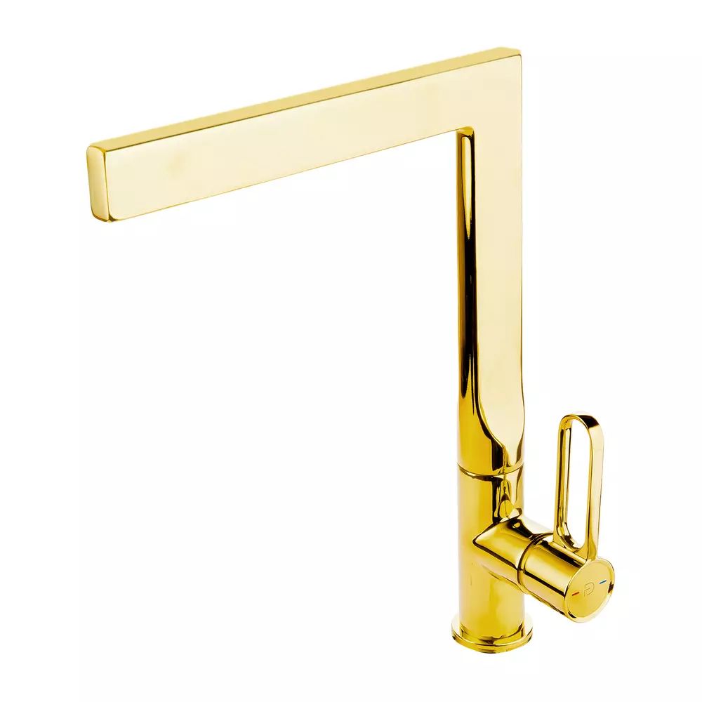 Baterie bucatarie FDesign Zaffiro monocomanda auriu lucios