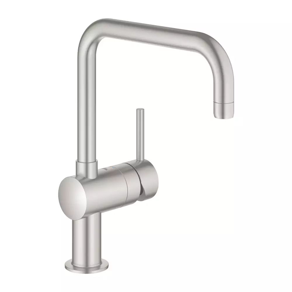 Baterie bucatarie Grohe Minta crom periat Supersteel monocomanda