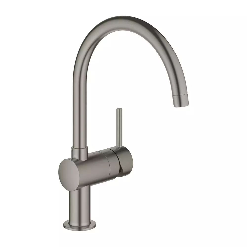 Baterie bucatarie Grohe Minta monocomanda antracit periat Hard Graphite
