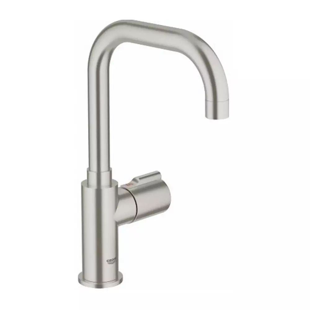 Baterie bucatarie Grohe Red Mono pentru apa fierbinte crom periat Supersteel