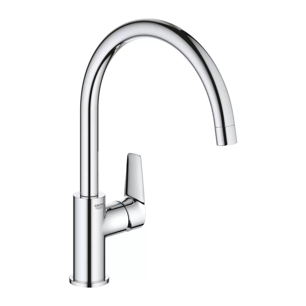 Baterie bucatarie Grohe Start Edge crom lucios cu pipa pivotanta